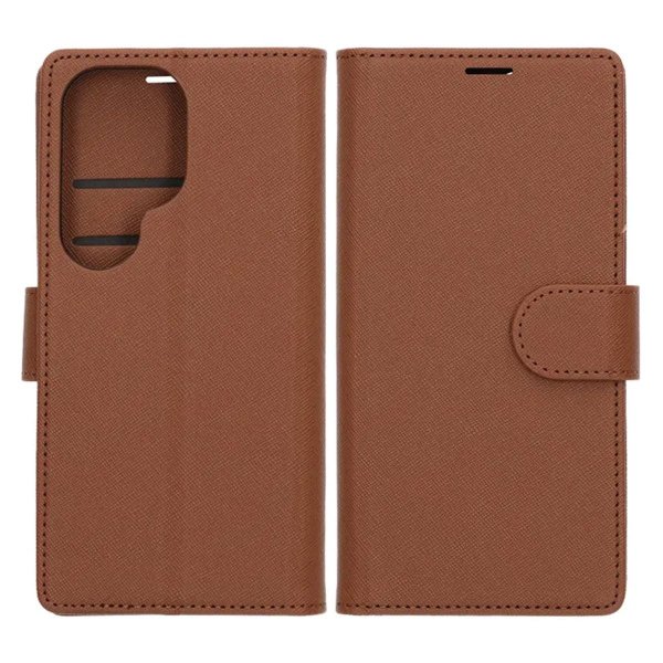 Samsung Galaxy S26 Ultra Etui med Støttefunktion Brun