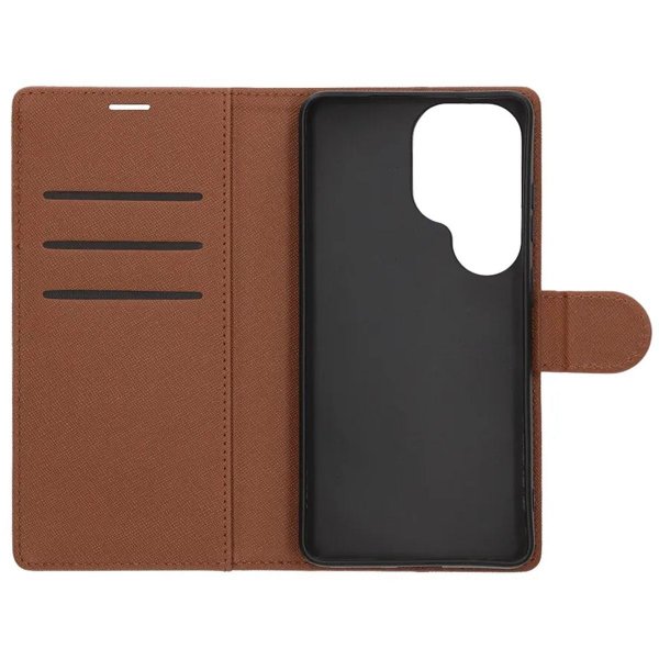 Samsung Galaxy S26 Ultra Etui med Støttefunktion Brun