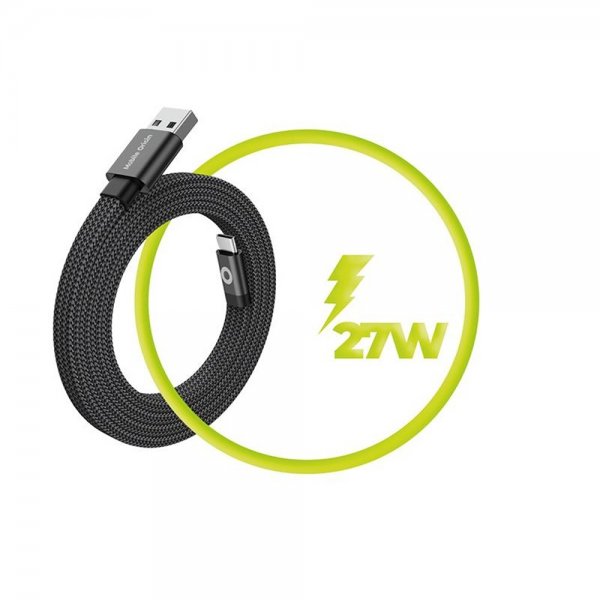 Mobile Origin Flad Kabel Magnetisk USB-A til USB-C 1m Sort