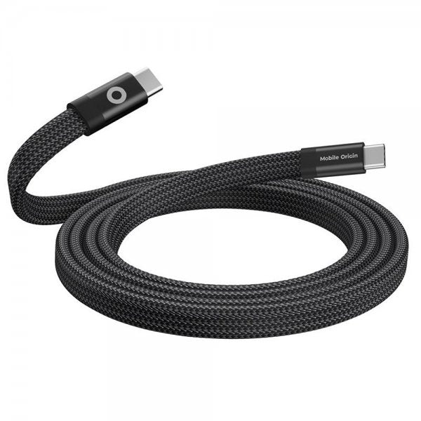 Mobile Origin Flad Kabel Magnetisk USB-C til USB-C 1m Sort