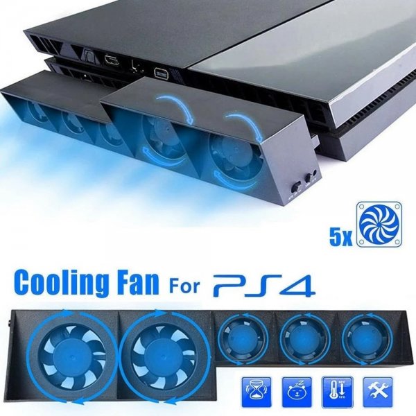 Dobbelt PlayStation 4 Køleblæser Super Cooling