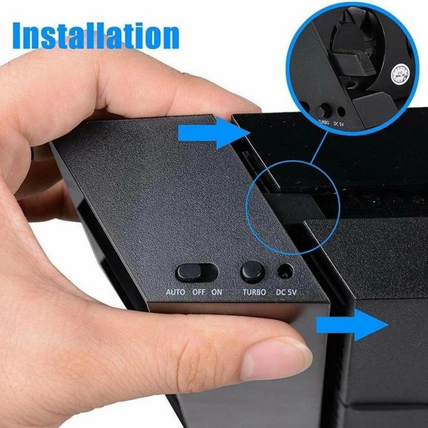 Dobbelt PlayStation 4 Køleblæser Super Cooling