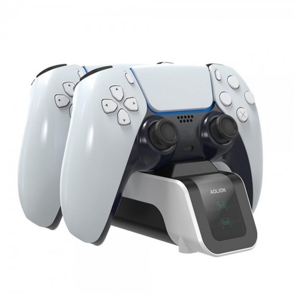 Aolion PlayStation 5 DualSense Controller Dobbelt Opladningsdock