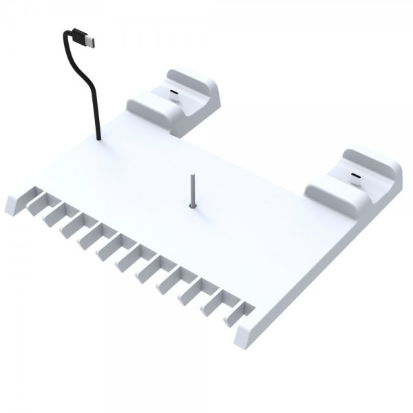 Ipega PS5/PS5 Slim Dockingstation Køleblæser Kontrolopladning Spilopbevaring