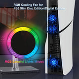 JYS PlayStation 5 Slim Køleblæser RGB