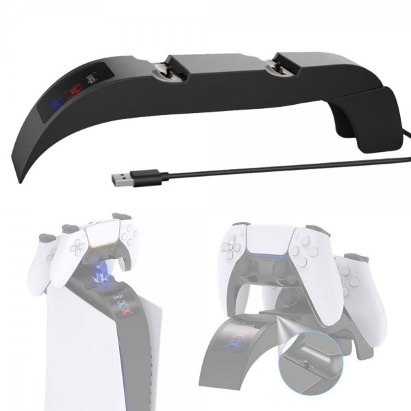 Ipega PlayStation 5 Topmonteret Hurtigopladningsdockingstation