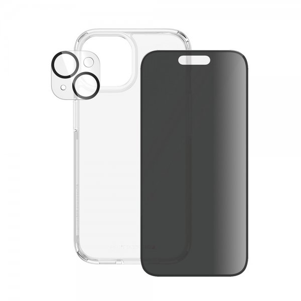 PanzerGlass iPhone 15 3-i-1 Bundle Sæt Privacy