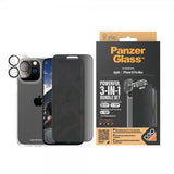 PanzerGlass iPhone 15 Pro Max 3-i-1 Bundle Sæt Privacy