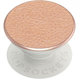 Popsockets PopGrip Premium Pebbled Vegansk Læder Rosaguld