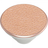 Popsockets PopGrip Premium Pebbled Vegansk Læder Rosaguld