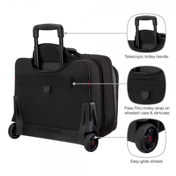 Wenger Potomac Double Gusset 15.4" Business Trolley Sort