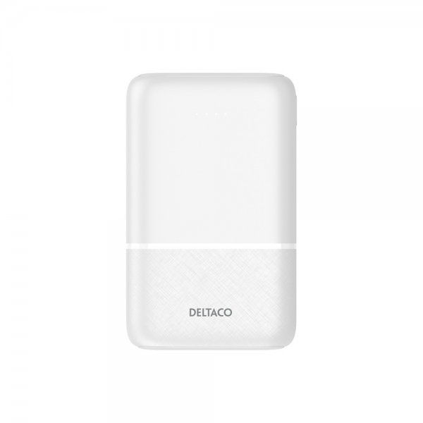 Deltaco Powerbank 10 000 mAh Hvid