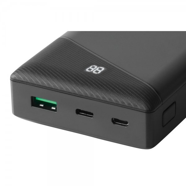 Deltaco Powerbank 20.000 mAh Hurtig Opladning 18W Sort