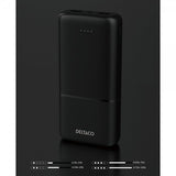 Deltaco Powerbank 20 000 mAh Hurtig opladning 20W Sort