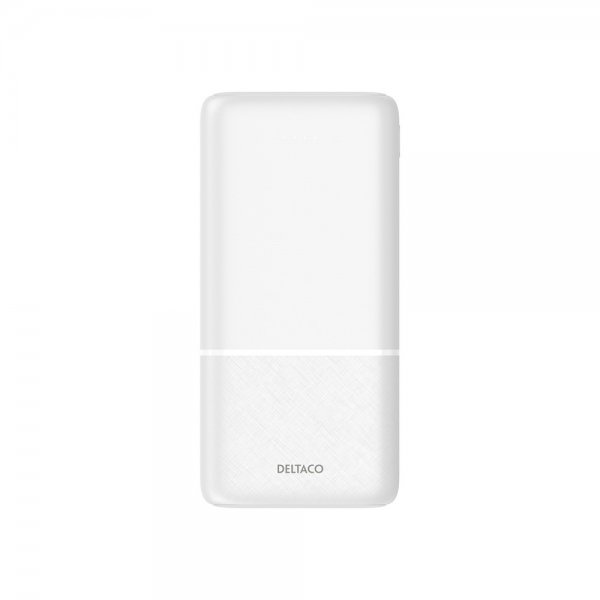 Deltaco Powerbank 20 000 mAh Hvid