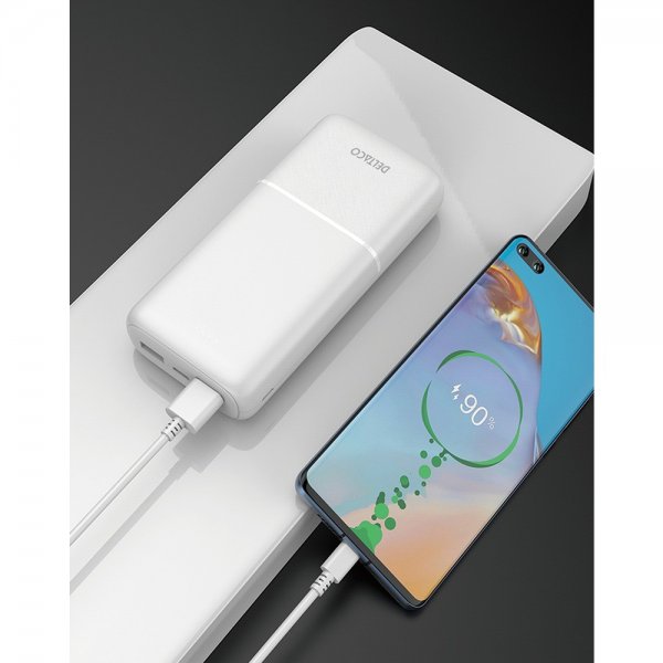 Deltaco Powerbank 20 000 mAh Hvid