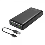 Deltaco Powerbank 30 000 mAh Fast Charge Sort