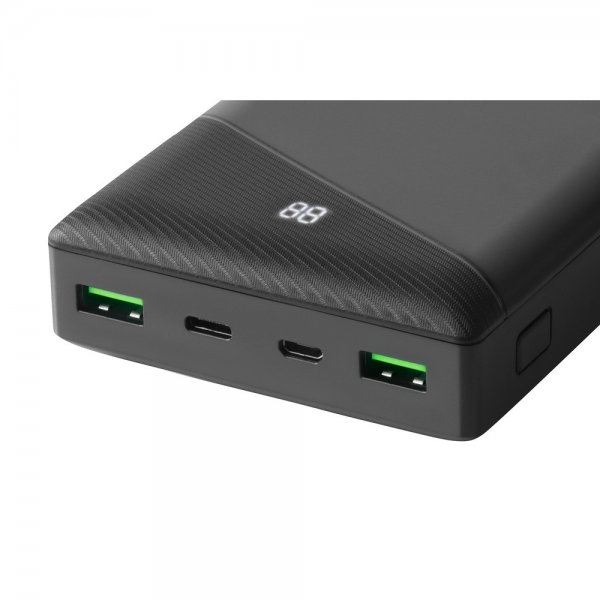Deltaco Powerbank 30 000 mAh Fast Charge Sort