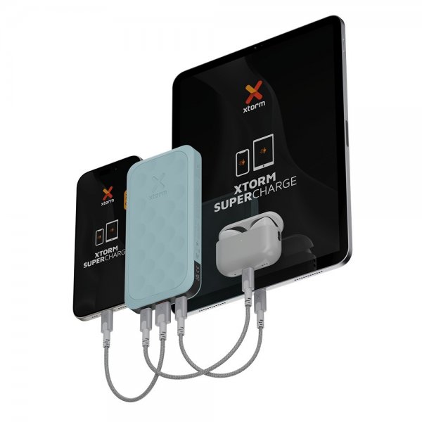 Xtorm Powerbank Fuel Series 5 20W 2xUSB-C 10 000 mAh Blå