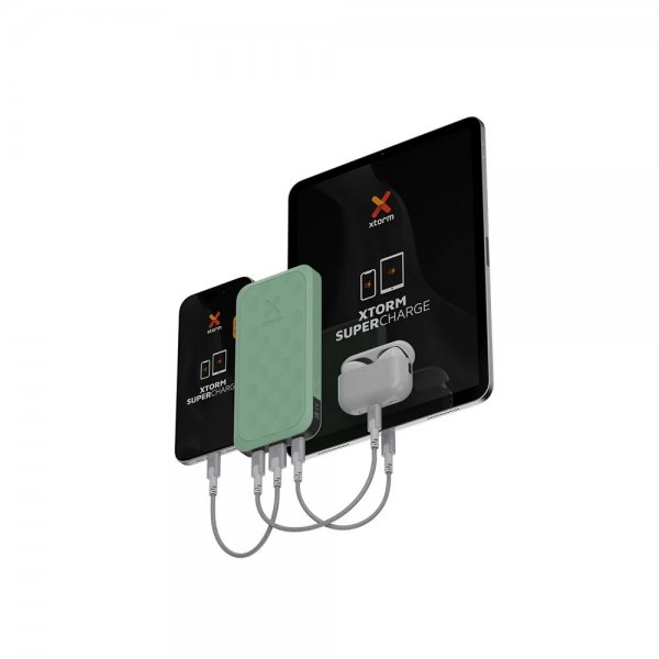 Xtorm Powerbank Fuel Series 5 20W 2xUSB-C 10 000 mAh Grøn