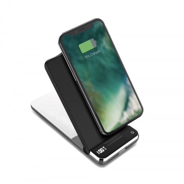 Xqisit Powerbank med Trådløs Opladning Sort
