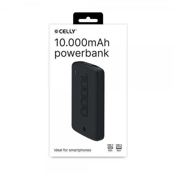 Celly Powerbank PBE EVO 10.000 mAh Sort