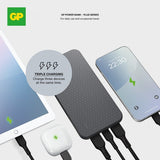 GP Powerbank Plus 10 000 mAh Sort