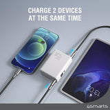 4smarts Powerbank Pocket Slim 10.000 mAh 45W Hvid