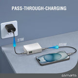 4smarts Powerbank Pocket Slim 10.000 mAh 45W Hvid