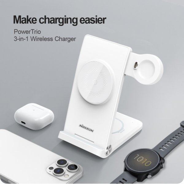 Nillkin Powertrio 3-i-1 MagSafe Trådløs Oplader