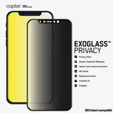 Copter iPhone 6/6S/7/8/SE Skærmbeskyttelse Exoglass Curved Privacy