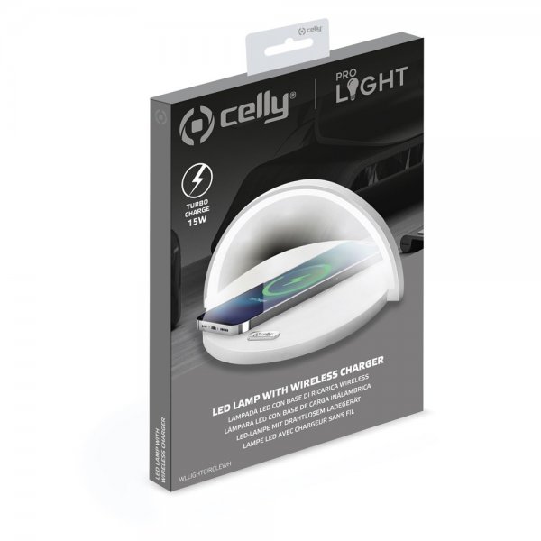 Celly ProLight LED-lampe trådløs oplader