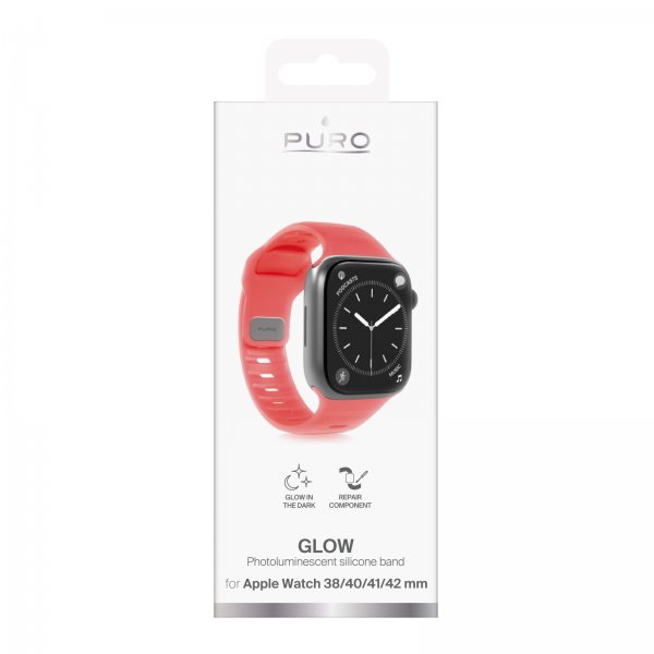 Puro Apple Watch 38/40/41/42mm Rem Glow Orange