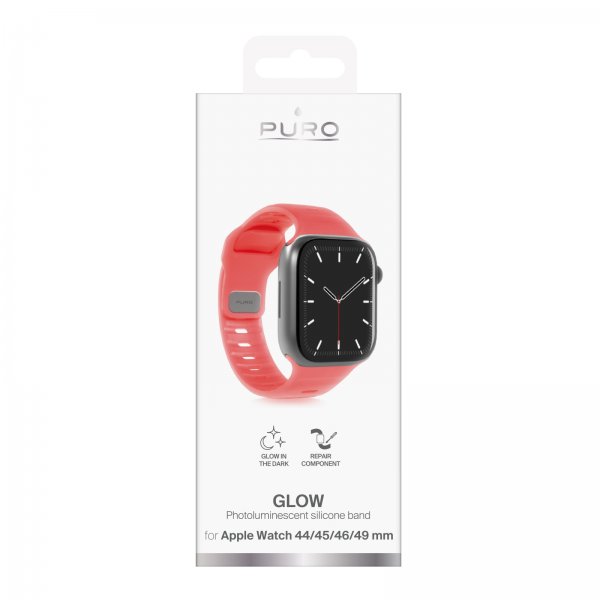 Puro Apple Watch 44/45/46/Ultra 49mm Rem Glow Orange