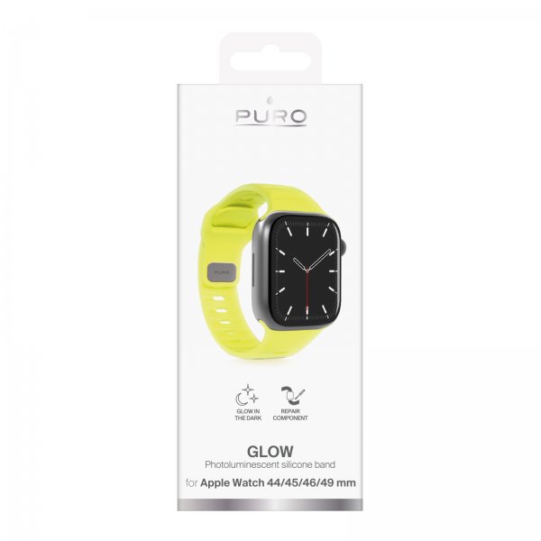 Puro Apple Watch 44/45/46/Ultra 49mm Rem Glow Gul