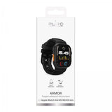 Puro Apple Watch 44/45/46/Ultra 49mm Armbånd Armor Sort