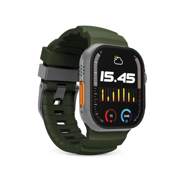 Puro Apple Watch 44/45/46/Ultra 49mm Armbånd Armor Grøn
