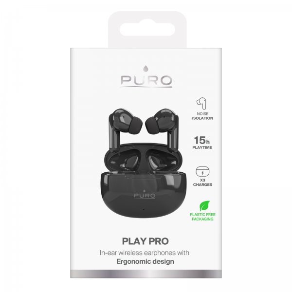 Puro Trådløse Høretelefoner Play Pro Sort