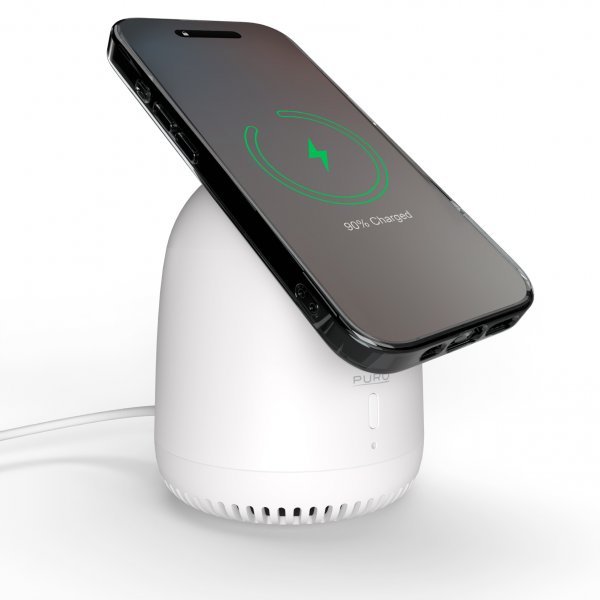 Puro Trådløs Oplader og Højttaler Mag Tune 15W MagSafe Hvid