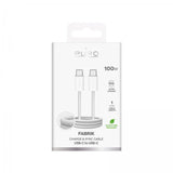 Puro Kabel Fabrik 2.0 100W USB-C til USB-C 1m Hvid