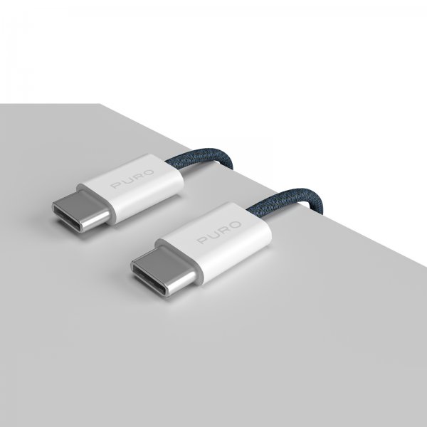 Puro Kabel Fabrik 2.0 60W USB-C til USB-C 1.5m Blå