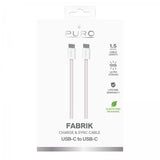 Puro Kabel Fabrik 2.0 60W USB-C til USB-C 1.5m Rosa
