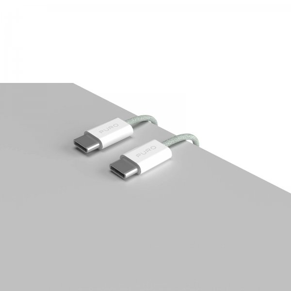 Puro Kabel Fabrik 2.0 60W USB-C til USB-C 1.5m Grøn