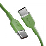 Puro Kabel TPE 25W USB-C til USB-C 1.5m Salted Lime