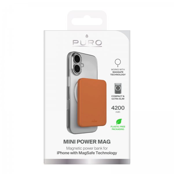 Puro MagSafe Powerbank Mini Power Mag Orange