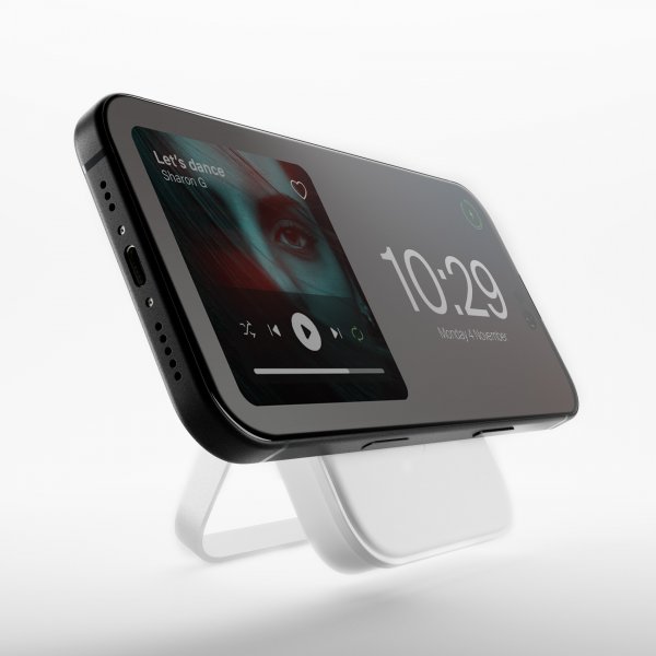 Puro Powerbank Stand Power Mag 5000 mAh Hvid