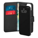 Puro iPhone 15 Cover Wallet Stand Sort
