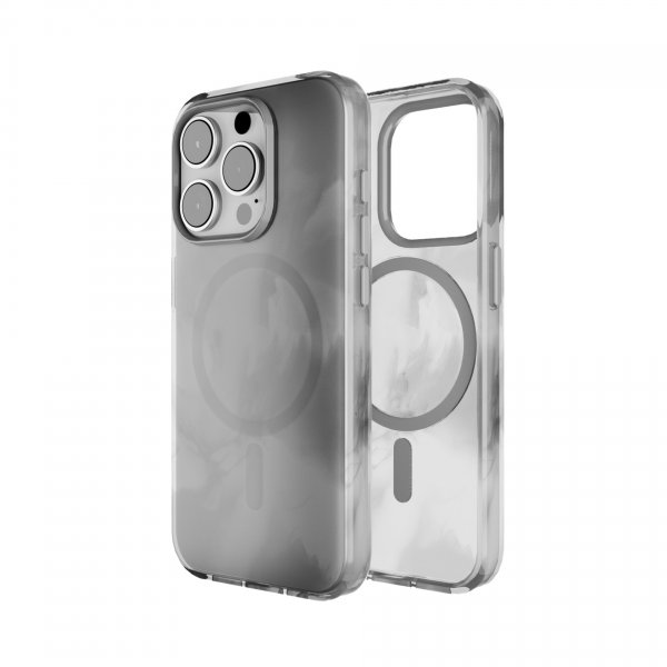 Puro iPhone 15 Pro Cover Aqua Silver