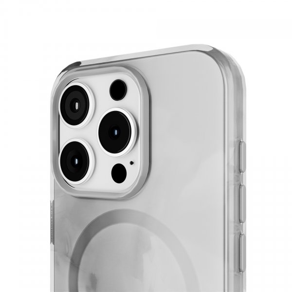 Puro iPhone 15 Pro Cover Aqua Silver