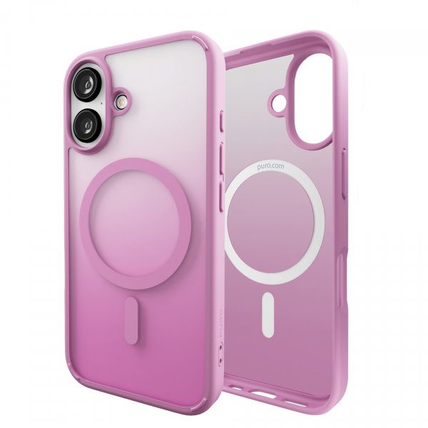 Puro iPhone 16 Cover Gradient Rosa